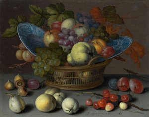 Basket of Fruits by Balthasar van der Ast
