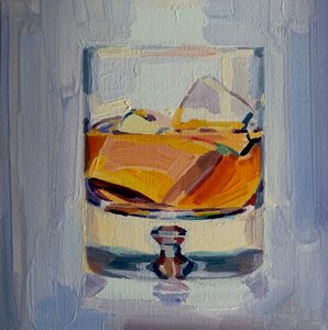 He likes a whisky drink by Barbara Hoogeweegen