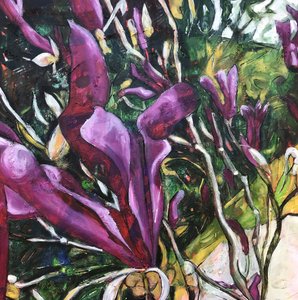 Vibrant Floral Abstract by Barbara Piatti
