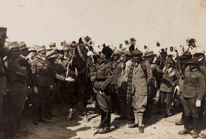 Benito Mussolini with His Fascists and Italo Balbo in Libya in Tripoli by Barbera La
