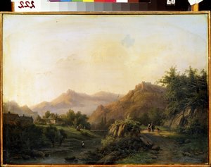Landscape with a Way by Barend Cornelis Koekkoek