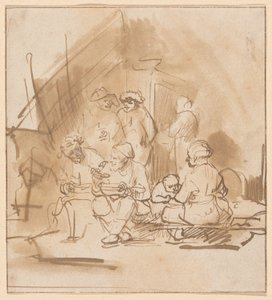 Satyr Among the Peasants by Barent Fabritius