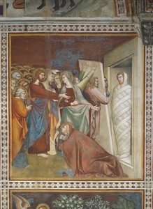 Scene from the New Testament: Resurrection of Lazarus by Barna da Siena