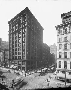 105 West Monroe Street, Chicago, Illinois, USA, c.1895 (b/w photo) by Barnes and Crosby