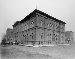 Harrison Street Police Station, Chicago, Illinois, USA, c.1900 by Barnes and Crosby