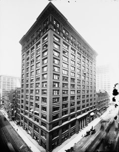 Marquette Building, Chicago, Illinois, USA, c.1900 by Barnes and Crosby