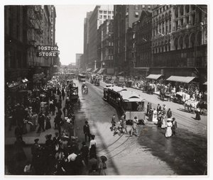 State Street, Chicago, Illinois, USA (c.1905) by Barnes and Crosby