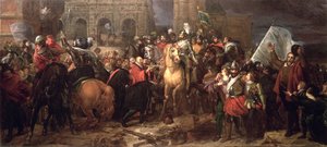 Entry of Henri IV into Paris, 22nd March 1594 by Baron François Pascal Simon Gérard