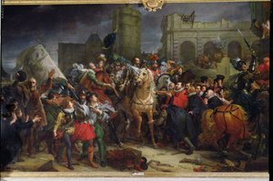 The Entry of Henri IV into Paris, 22nd March 1594 by Baron François Pascal Simon Gérard