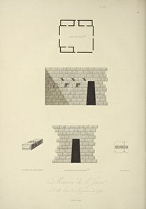 House of the Inca at Callo in the Kingdom of Quito, illustration from "Views of the Cordilleras and Monuments of the Indigenous Peoples of America" by Alexander von Humboldt and Aime Bonpland, 1813
