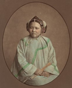 Girl from Lanxchow, 1870s by Baron Raimund von Stillfried
