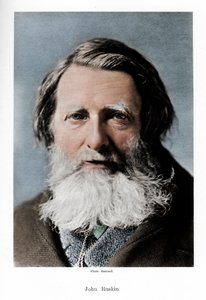 John Ruskin, English critic, poet and artist, c1880s by Barraud