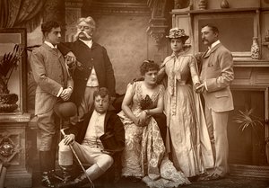 The Drury Lane Company in A Run of Luck, at the Drury Lane Theatre, London, 1886 by Barraud
