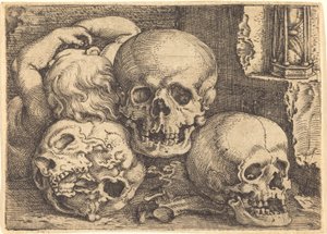 Child with Three Skulls by Barthel Beham