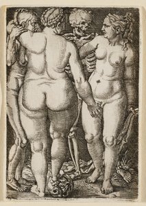 Death and the Three Nude Women by Barthel Beham