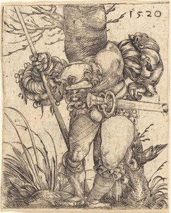 Foot-Soldier in Front of a Tree by Barthel Beham