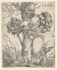 Footsoldier in front of a Tree by Barthel Beham