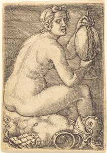 Naked Woman on an Armor (Prudentia?)