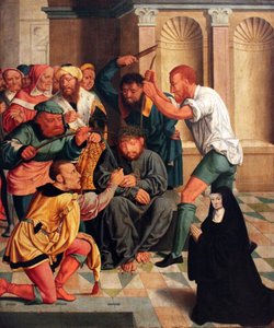 Christ Crowned with Thorns with Kneeling Benedictine Nun as Donor
