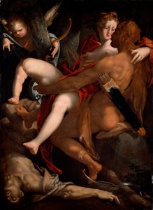 Hercules, Dejanire and the centaur Nessus by Bartholomaeus Spranger