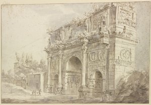 Arch of Constantine in Rome by Bartholomeus Breenbergh