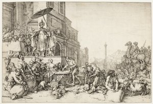 Joseph Distributing Grain to Egypt by Bartholomeus Breenbergh