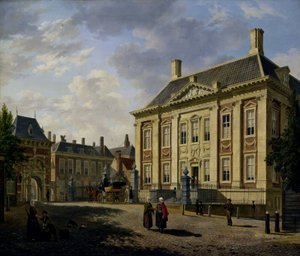 The Mauritshuis in The Hague by Bartholomeus Johannes van Hove