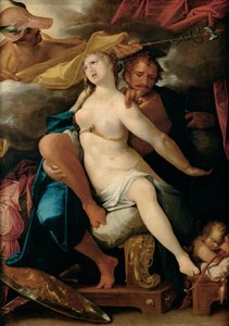 Venus and Mars Warned by Mercury by Bartholomaeus Spranger