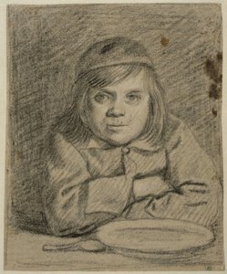 Boy with Folded Arms at a Table by Bartholomeus van der Helst