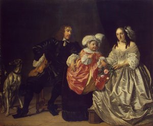 Family Portrait (Pieter Lucaszn van de Venne with Anna de Carpentier and Child)