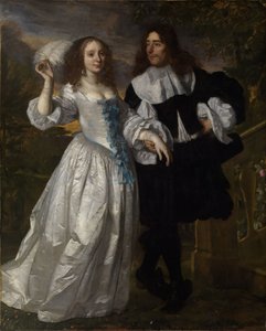 Young Patrician Couple by Bartholomeus van der Helst