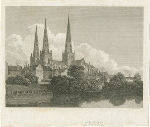 Lichfield Cathedral - South West View by Bartholomew Howlett