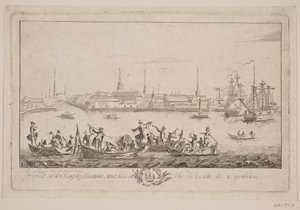 View of Slotsholmen from the Lake by Bartholomæus Roque