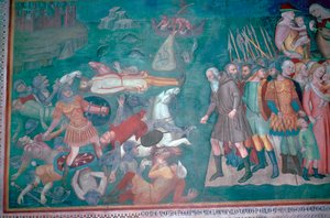 Fresco of the Israelites Crossing the Red Sea, 14th Century by Bartolo di Fredi