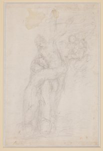 Saint Francis embracing the Crucified Christ