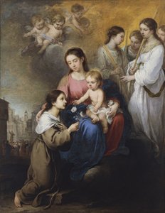 The Virgin and Child with Saint Rose of Viterbo by Bartolomé Esteban Murillo