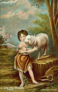 The Infant St John the Baptist and the Lamb by Bartolome Esteban (after) Murillo