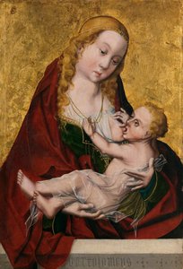 The Virgin Suckling the Child by Bartolome Master