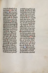 Missal: Fol. 121: Contains Music for Hely Hely Lama etc. within St. Matthew Passion by Bartolomeo Caporali