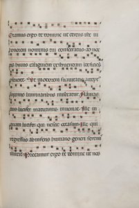 Missal: Fol. 157: Music for Exultet by Bartolomeo Caporali