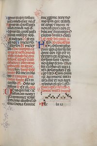 Missale: Fol. 171: Music for Alleluia etc. at Beginning of Easter, 1469 by Bartolomeo Caporali