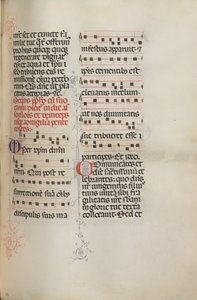 Missale: Fol. 180: Music for various ordinary prayers by Bartolomeo Caporali