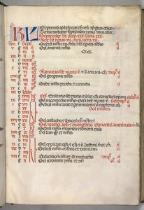 Missale: Fol. 7r: September Calendar Page by Bartolomeo Caporali