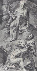 Ulysses Receiving the Winds in a Leather Bag from Aeolus by Bartolomeo Crivellari