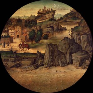Landscape with Castles, Late 15th Century by Bartolomeo Montagna