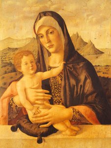 Madonna and Child seated, by Bartolomeo Montagna by Bartolomeo Montagna