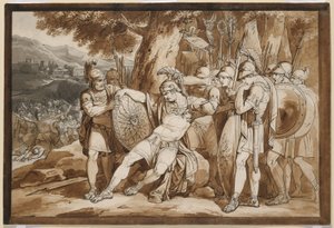 Death of Epaminondas by Bartolomeo Pinelli