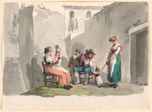 In Tivoli, 1807-08 by Bartolomeo Pinelli