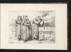 Three women and a child from Cervara di Roma