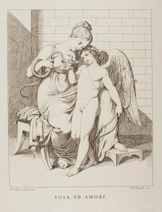 Hygieia and Cupid by Bartolomeo Pinelli